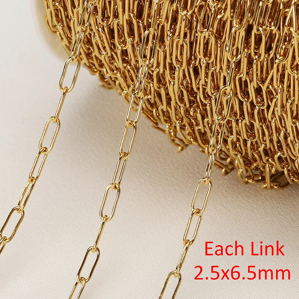 No Fade 2 Meter Stainless Steel Chain For Jewelry Making - Smarsty