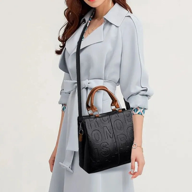 PU Leather Crossbody Bag for Women Large Capacity Travel - Smarsty