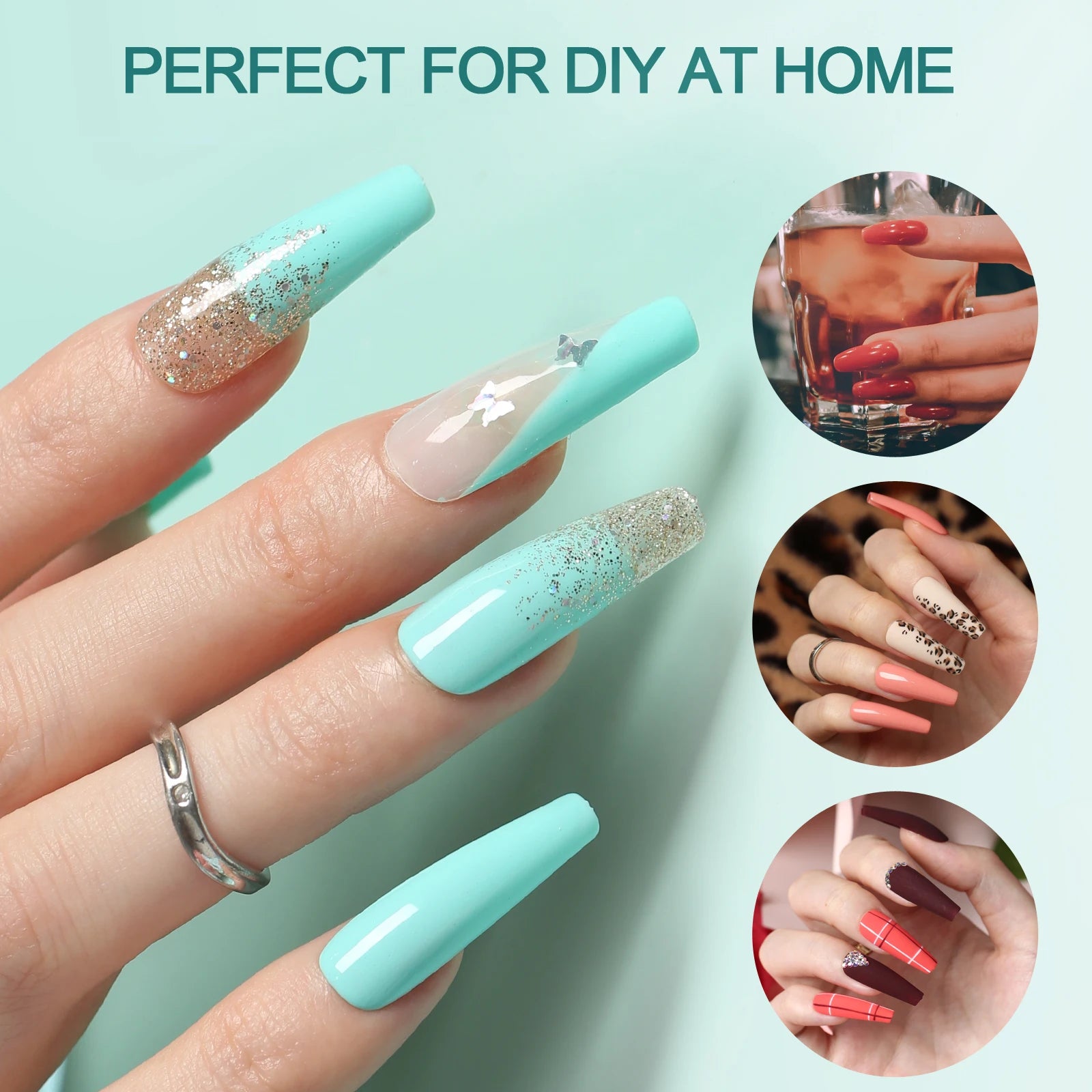 Gel X Nail Tips 120pcs Easy Soak Off Extensions - Smarsty