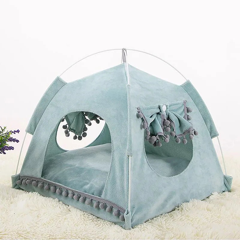 Cute Foldable Cat Bed Tent for Cozy Comfort - Smarsty