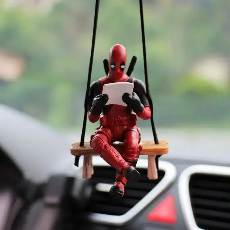 Deadpool Car Pendant Rearview Mirror Charm Interior Decor - Smarsty