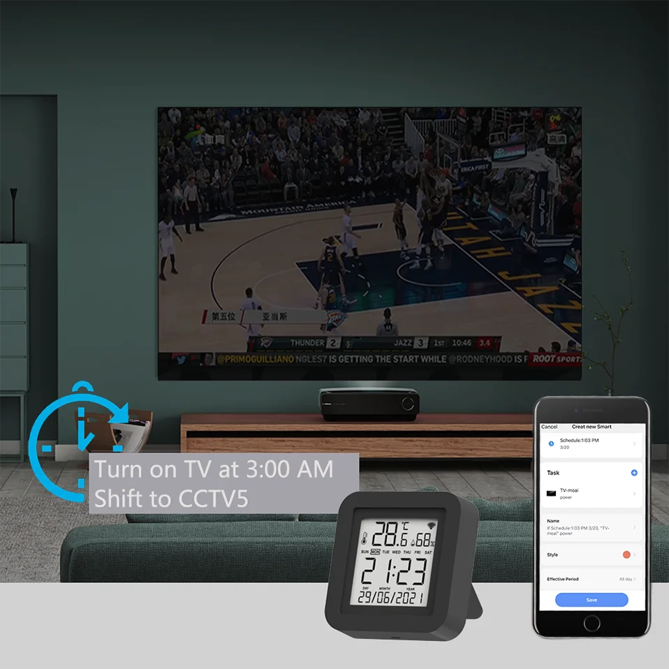 Tuya Smart IR Remote With Temperature Sensor - Smarsty
