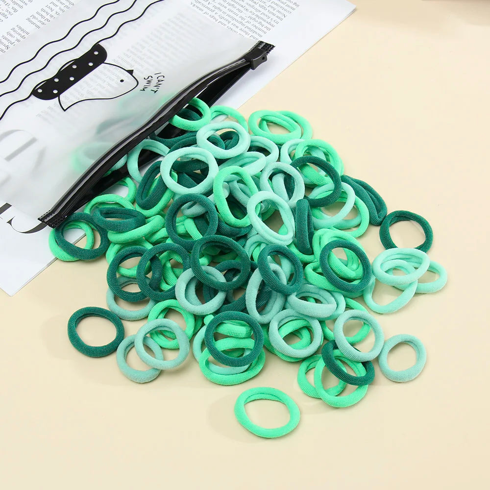 50 Pack Seamless Hair Ties Gentle No Damage Elastic - Smarsty
