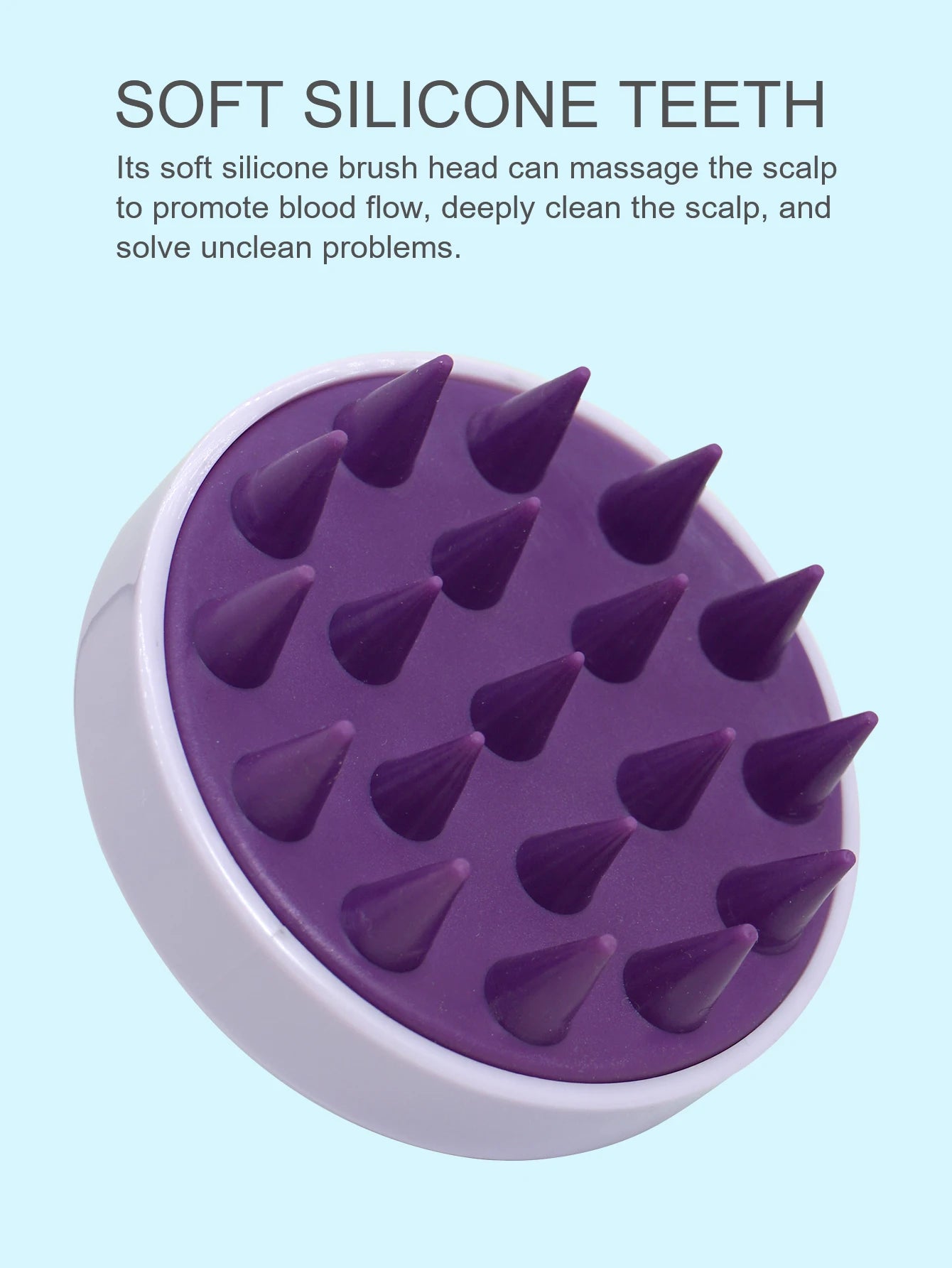 Silicone Scalp Massager Brush for Hair Growth - Smarsty