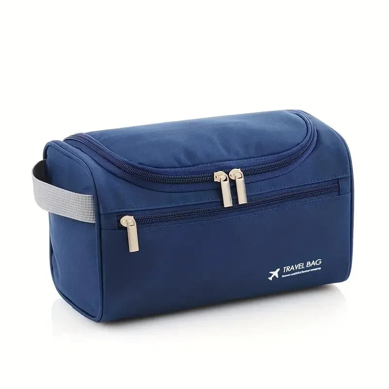 Leather Toiletry Bag for Men Women Dopp Kit Mens Hanging Toiletry Bag Travel Toiletry Bag for Traveling Large Cosmetic Bag for T - Smarsty