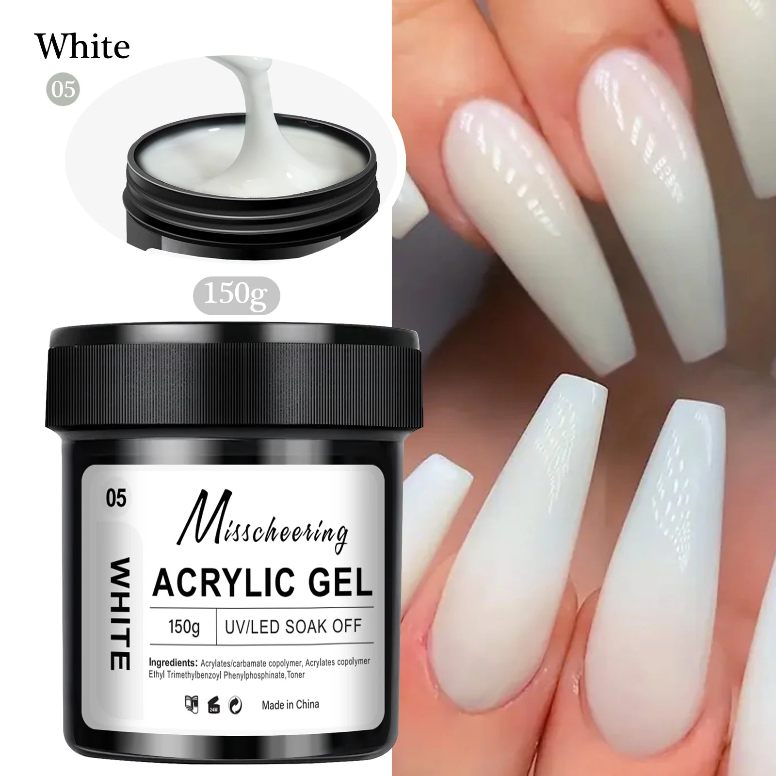 150g Large Capacity Nail Extension Gel for DIY Art - Smarsty