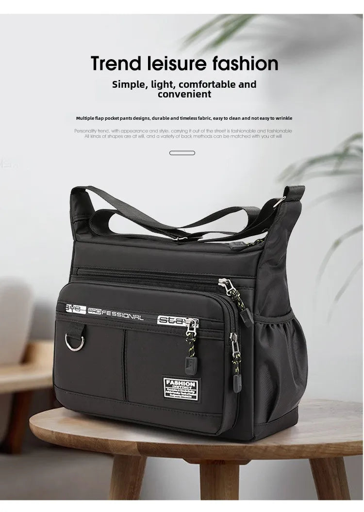 Oxford Shoulder Bag Large Capacity Crossbody Messenger Bag - Smarsty