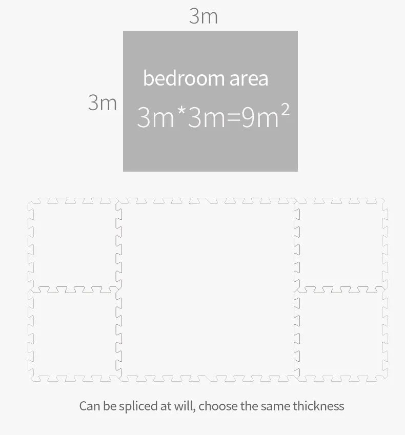 Puzzle Mat For Children Tiles Foam Baby Play Mat Kids Carpet Mat for Home Workout Equipment Floor Padding for Kids by Smarsty