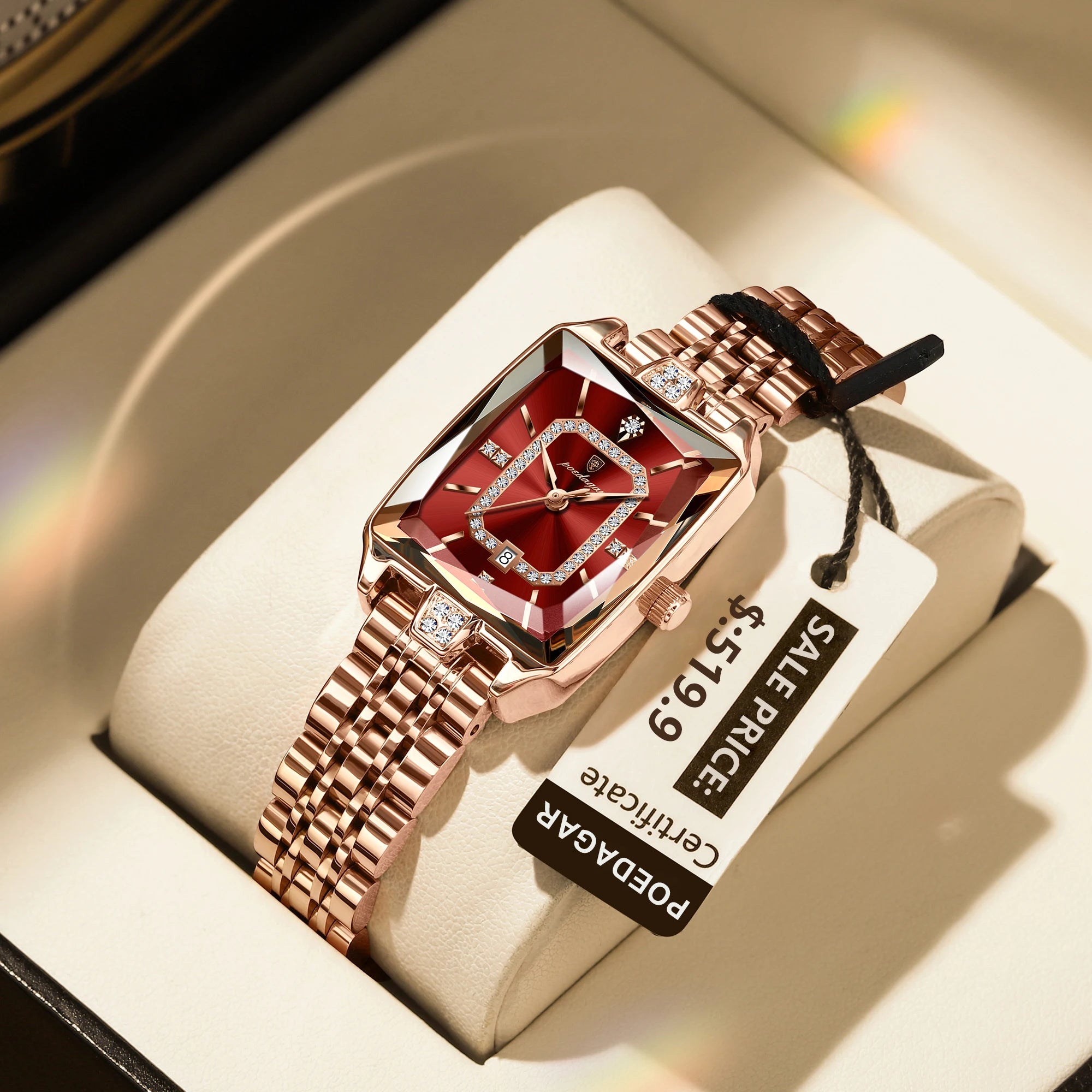 Elegant Waterproof Stainless Steel Women's Wristwatch - Smarsty