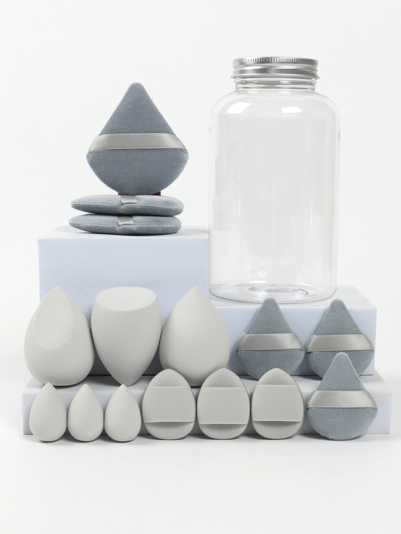 Spring Cosmetic Puff Set with Mini Makeup Eggs and Cushions - Smarsty