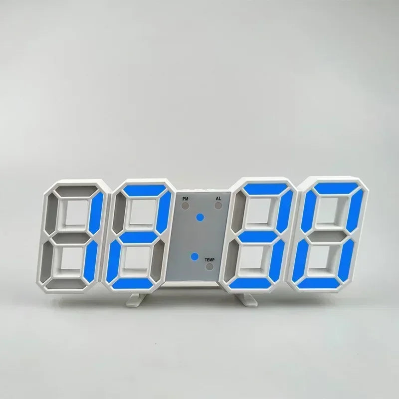 3D LED Digital Alarm Clock with Temperature Display - Smarsty