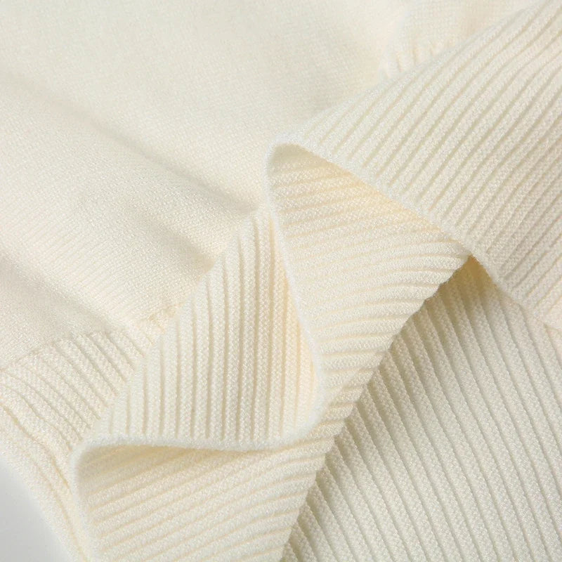 Solid Off-Shoulder Sweater Loose Slash Neck Long Sleeve Knitted Pullovers Women Autumn Winter Fashion Casual Lady - Smarsty