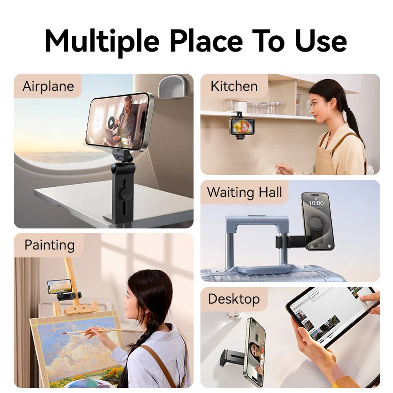 Magnetic Airplane Phone Holder With Flexible Rotation - Smarsty