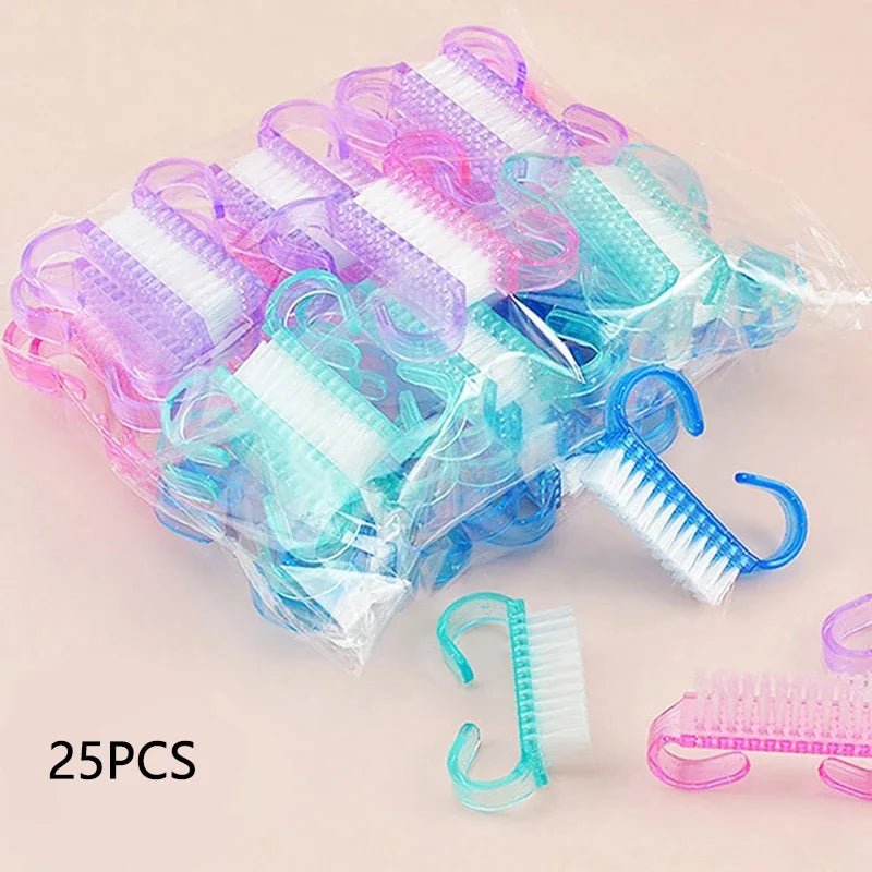 Plastic Nail Brushes Set for Effective Nail Cleaning - Smarsty