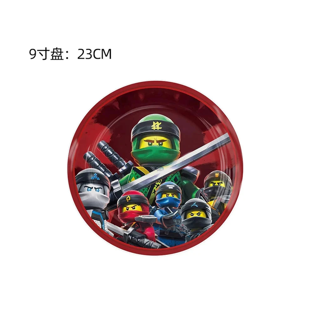 Ninja Theme Birthday Party Disposable Tableware Set - Smarsty