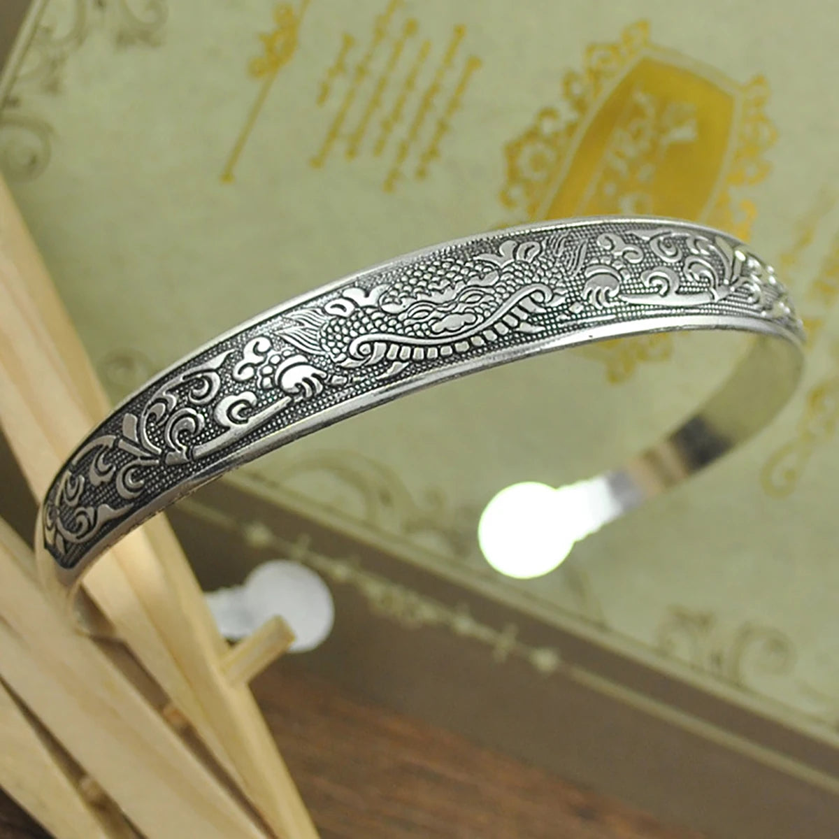 Vintage Tibetan Silver Cuff Bracelet for Unique Style - Smarsty