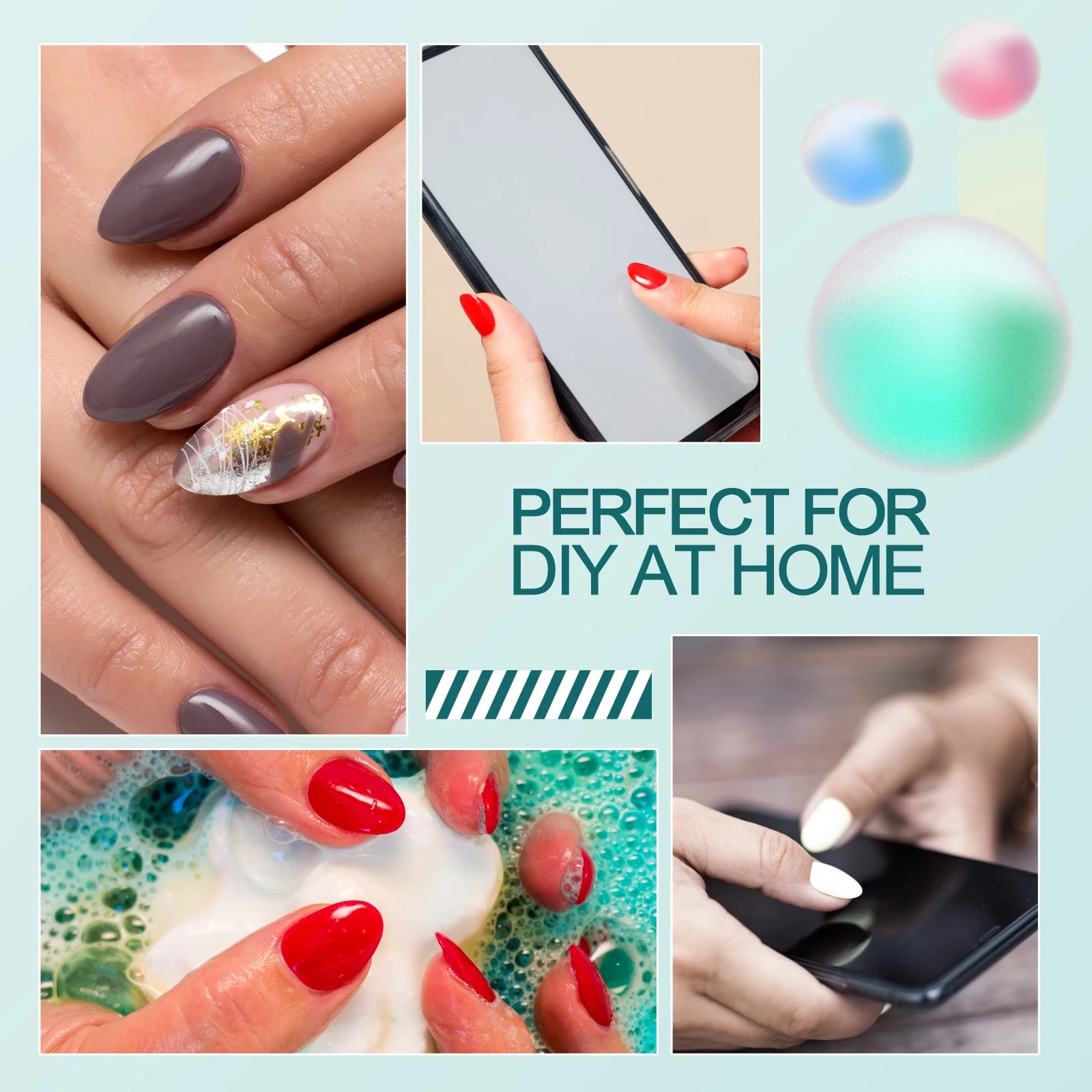 Gel X Nail Tips 120pcs Easy Soak Off Extensions - Smarsty