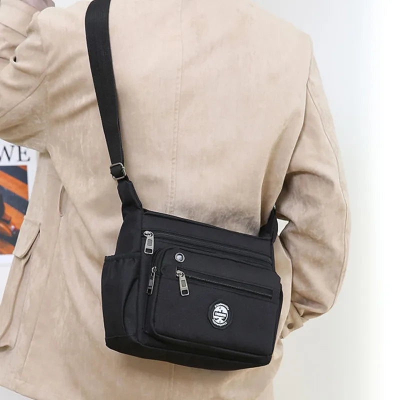 Mens Messenger Bag Crossbody Satchel Waterproof Oxford - Smarsty