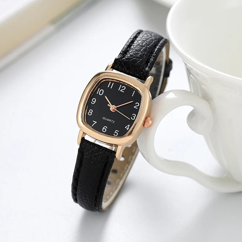 Women's Fashion Arabic Quartz Watch with Leather Band - Smarsty