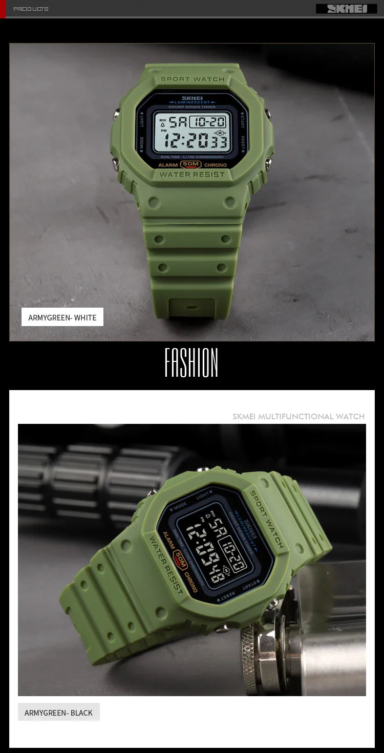 SKMEI 1628 Waterproof Military Digital Watch for Men - Smarsty