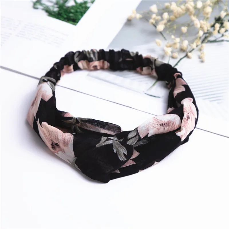 Bohemian Print Headbands For Women Vintage Turban Comfort - Smarsty