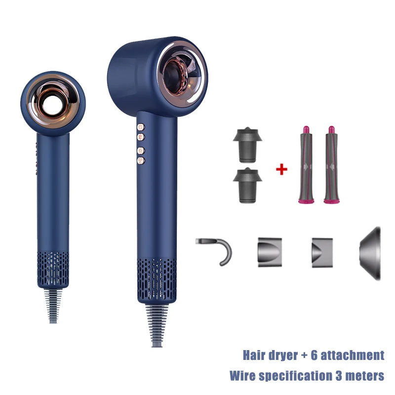 Professional 1600W Negative Ion Hair Dryer for Home Travel - Smarsty