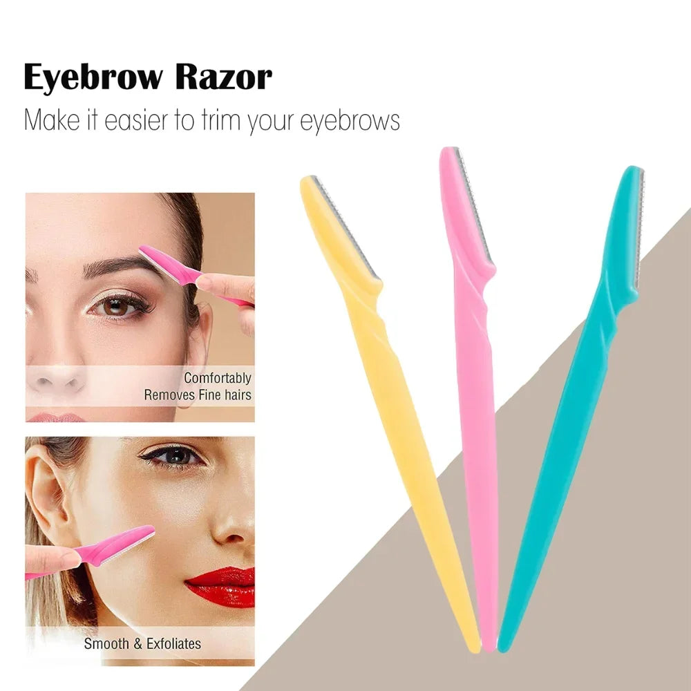 Eyebrow Razor Set with Precision Safety Covers - Smarsty