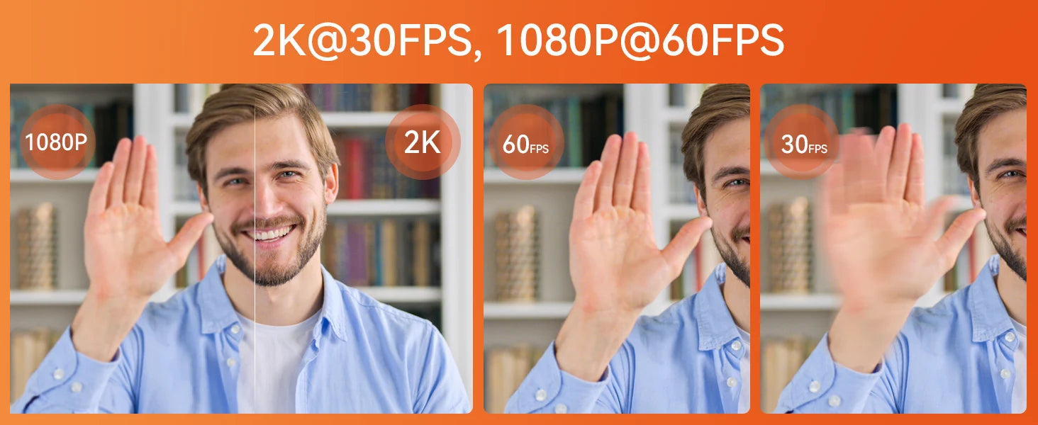 V11 2K Webcam for PC, 1080P 60FPS FHD 90° Web Camera with Microphone&Privacy Cover,USB Plug&Play for Mac/Laptop/Desktop/Computer