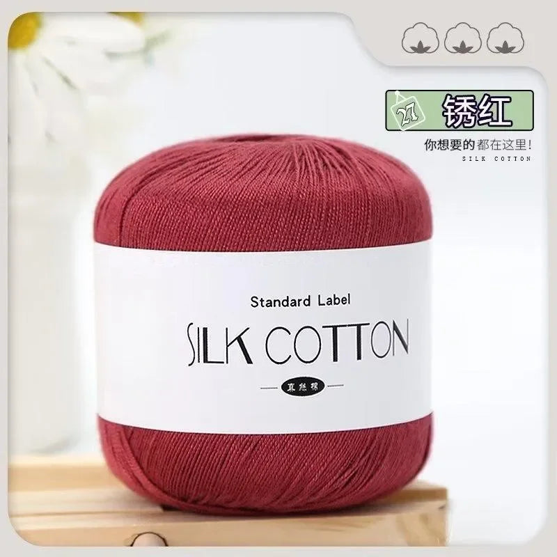 Silk Cotton Crochet Yarn for Soft Baby Knitting - Smarsty