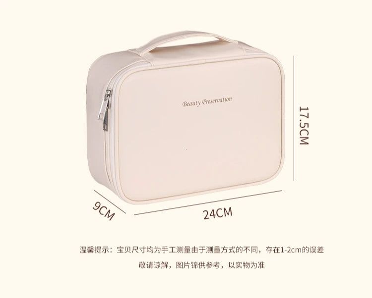 New Women's Cosmetic Bag Portable Storage Bag Large Capacity Luxury Makeup Bag Travel Organizer Essentials Toiletry Bags - Smarsty