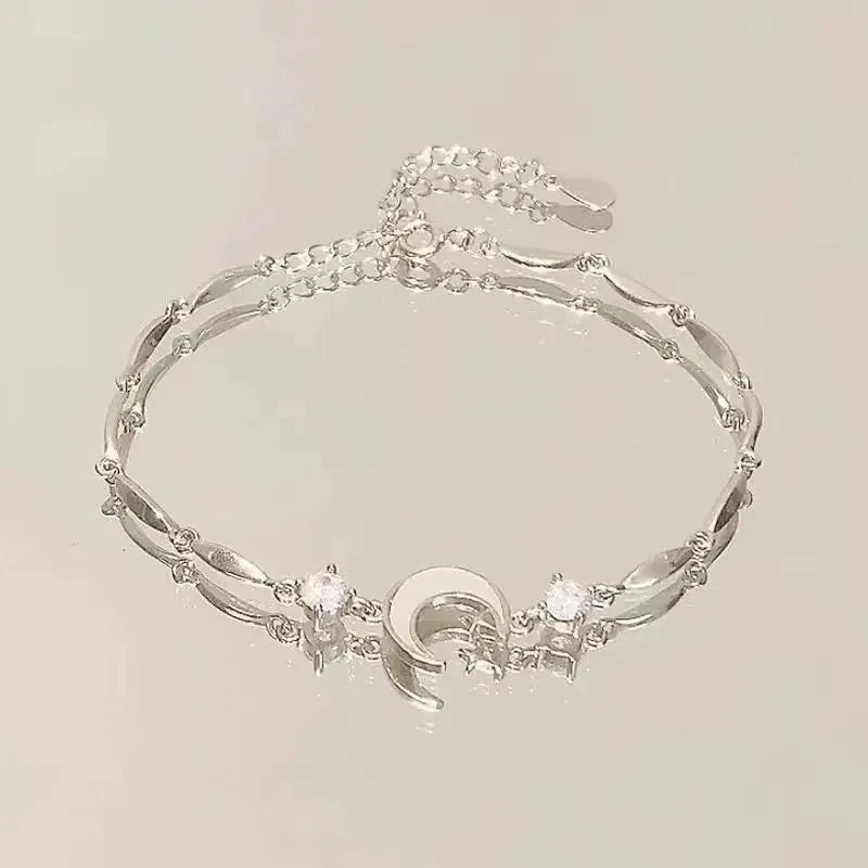 Women's Cherry Blossom Hand Jewelry with Pink Zircon - Smarsty