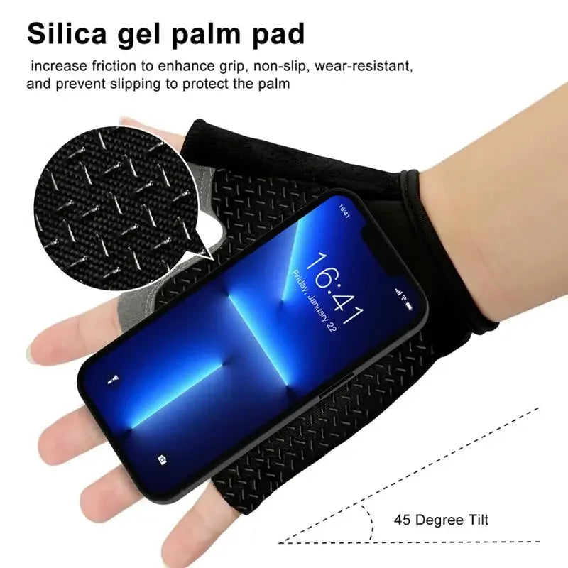 Breathable Half Finger Cycling Gloves Anti Slip Shock Absorption - Smarsty