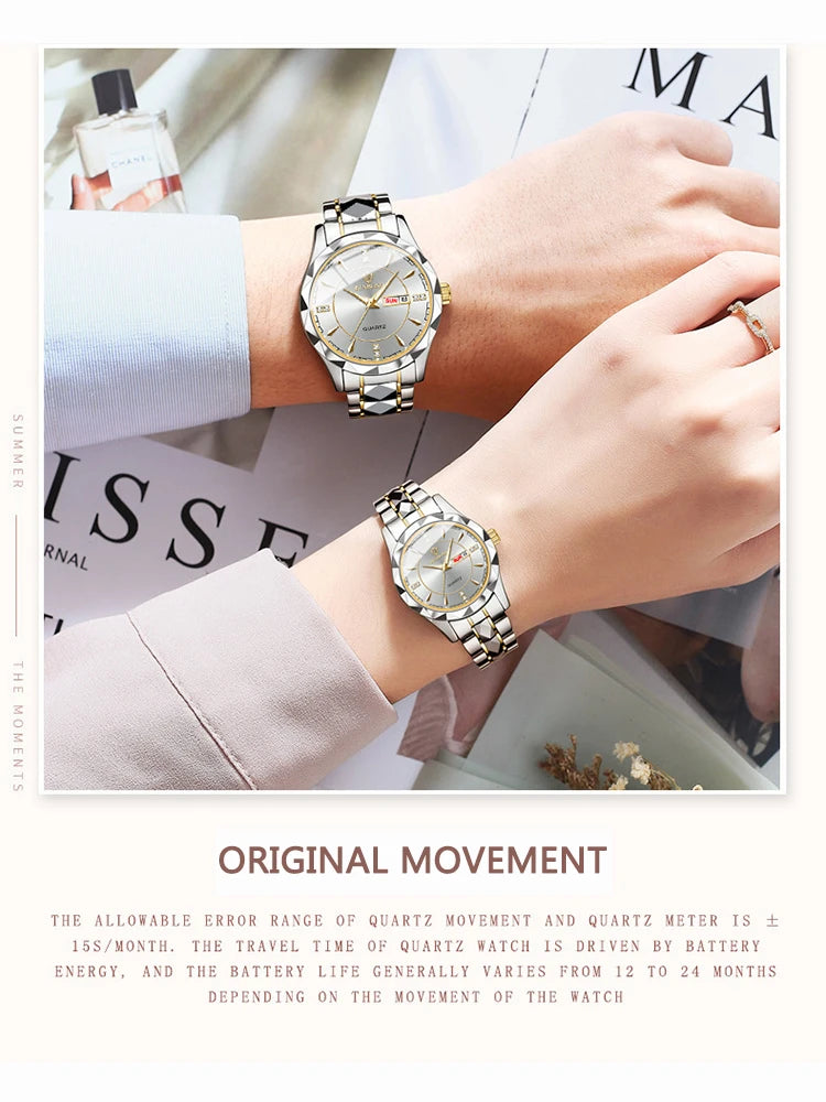 Luxury Waterproof Quartz Watch for Women with Luminous Feature - Smarsty