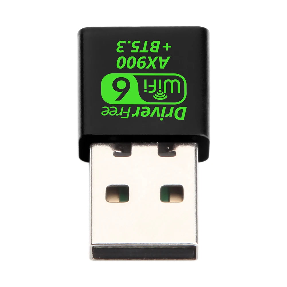USB WiFi 6 Bluetooth 5.3 Adapter USB WiFi Network Wireless Wlan Receiver Dual Band 2.4/5.8GHz Mini USB WiFi Dongle Driver Free