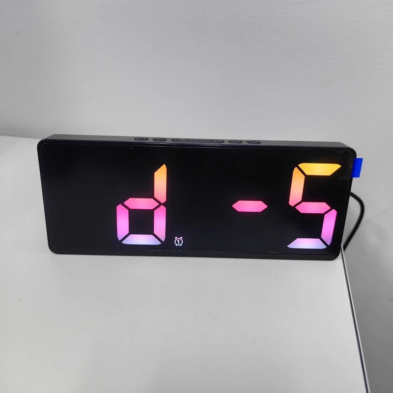 Voice Control Digital Alarm Clock with Temperature Display - Smarsty