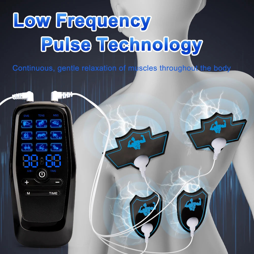 Electric Muscle Stimulator with Built-In Battery for Pain Relief - Smarsty