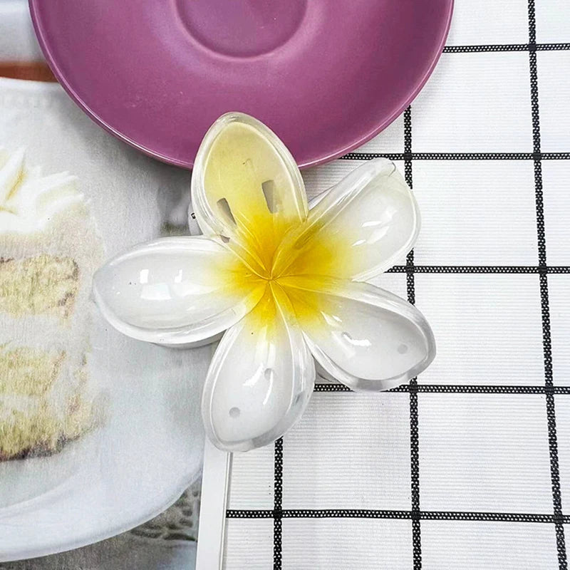 Five-Petal Flower Acrylic Hair Clip for Summer Style - Smarsty