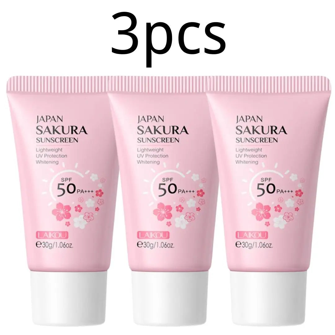 Sakura Sunscreen Cream SPF50 Moisturizing UV Protection - Smarsty