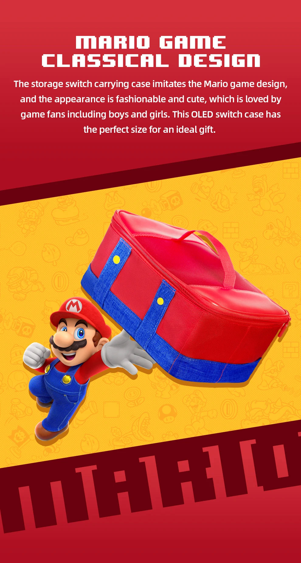 Large Protective Case for Nintendo Switch OLED Travel - Smarsty