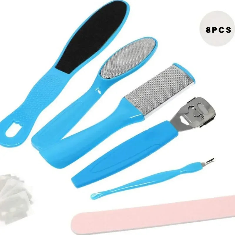 8 Piece Foot Exfoliating Rasp Set for Smooth Heels - Smarsty