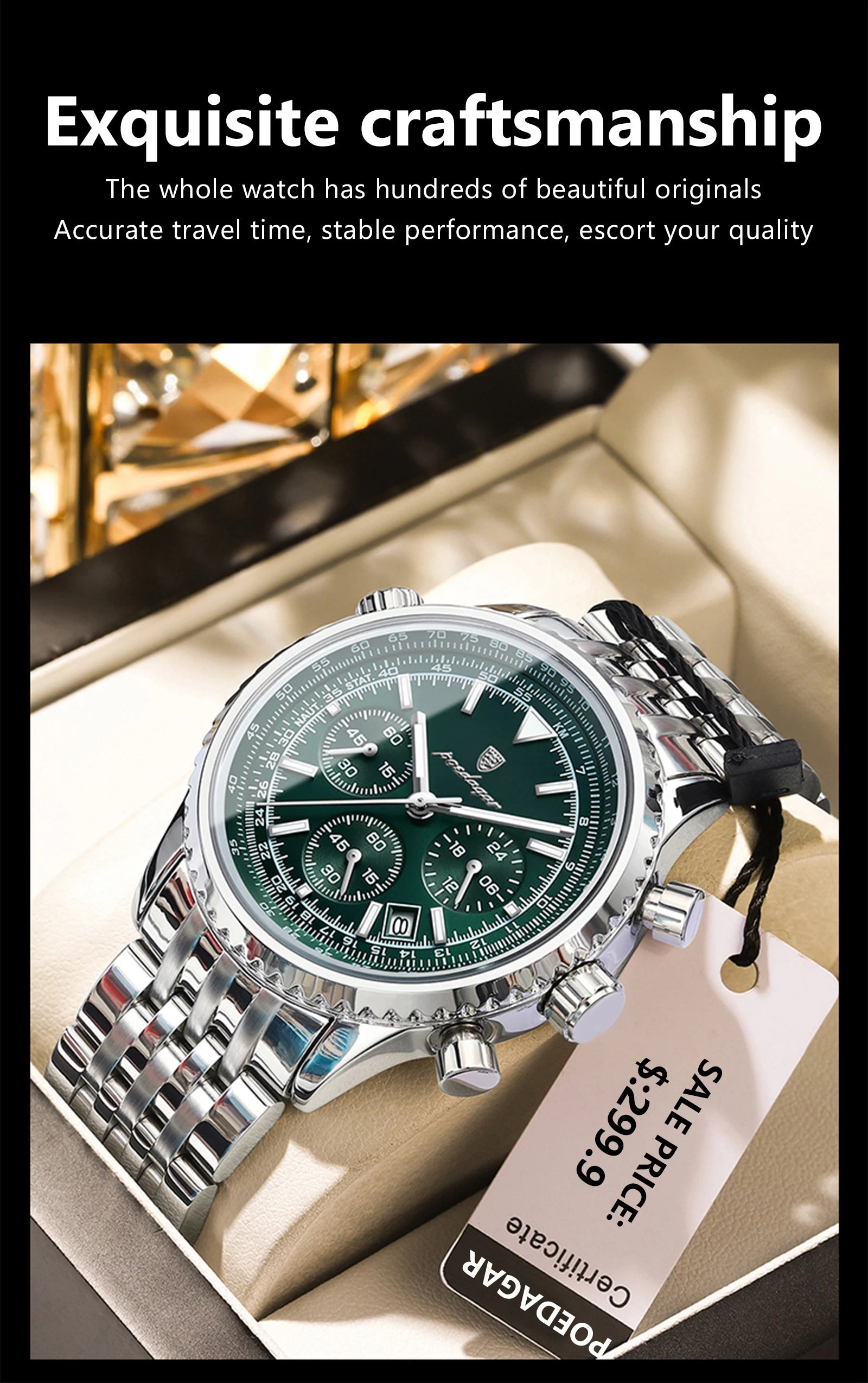 Luxury Waterproof Military Men's Watch with Luminous Features - Smarsty