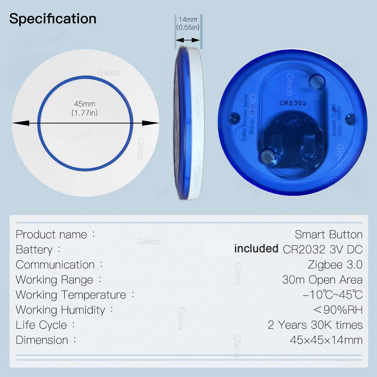 Tuya Zigbee Wireless Scene Switch Remote Controller - Smarsty