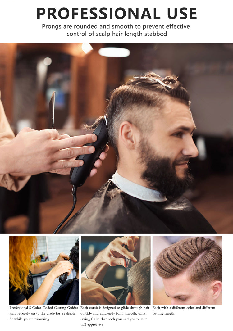 Professional Hair Clipper Guide Comb Set for Precise Haircuts - Smarsty