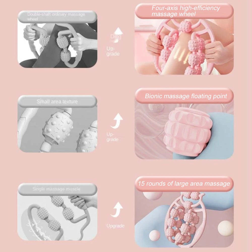 Portable Round Massager Roller for Targeted Cellulite Relief - Smarsty