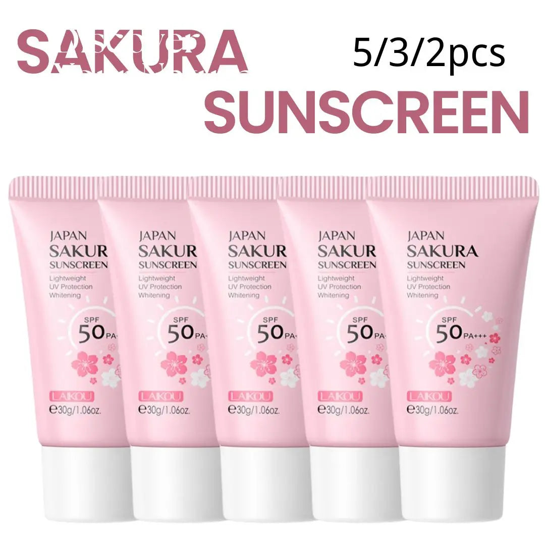 Sakura Sunscreen Cream SPF50 Moisturizing UV Protection - Smarsty