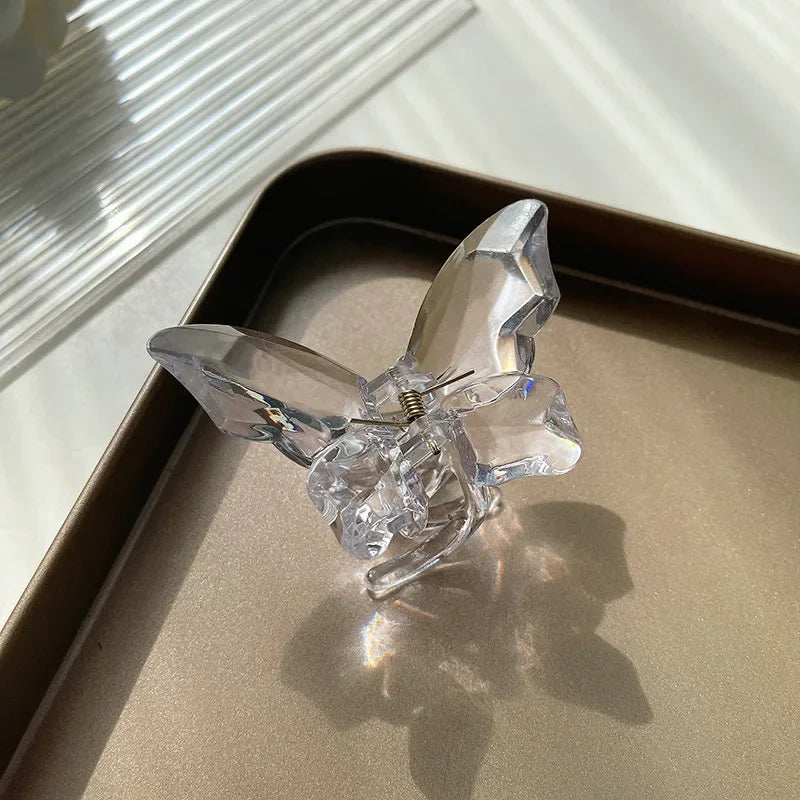 Cute Transparent Butterfly Hair Claw Clips Non Slip - Smarsty