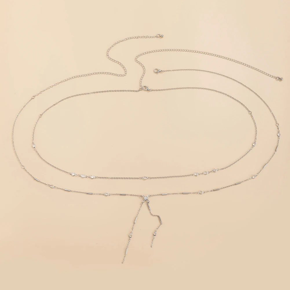 Stainless Steel Coin Charm Belly Chain for Women - Smarsty