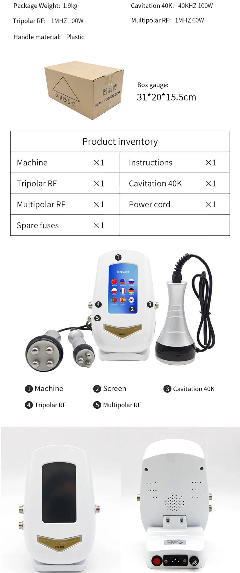 Ultrasonic Cavitation Weight Loss Machine for Body Shaping - Smarsty