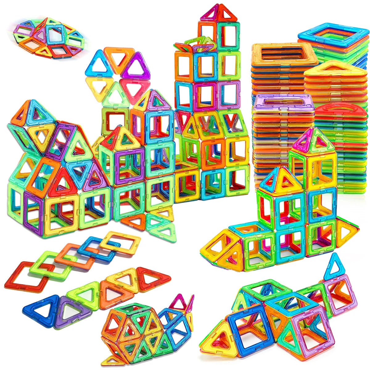 Magnetic Building Blocks DIY Magnets Toys medium size STEM Toys Construction Toys Learning Educational Magnet Toys - Smarsty