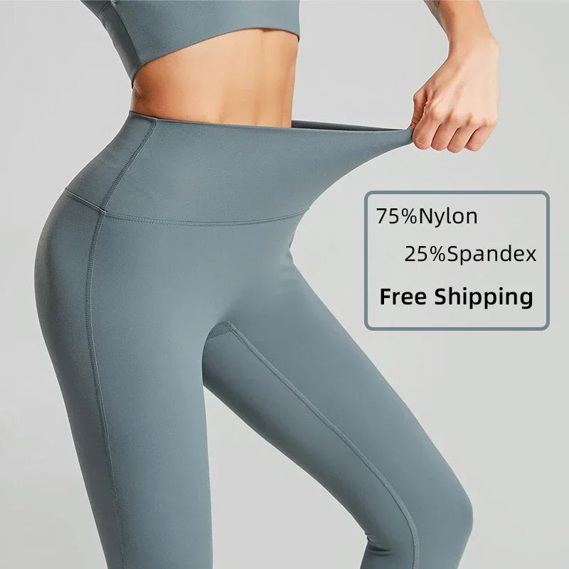 2024 Hot Sale Fitness Lenggings Female Full Length Leggings Running Pants Comfortable And Formfitting Yoga Pants Workout Legging - Smarsty